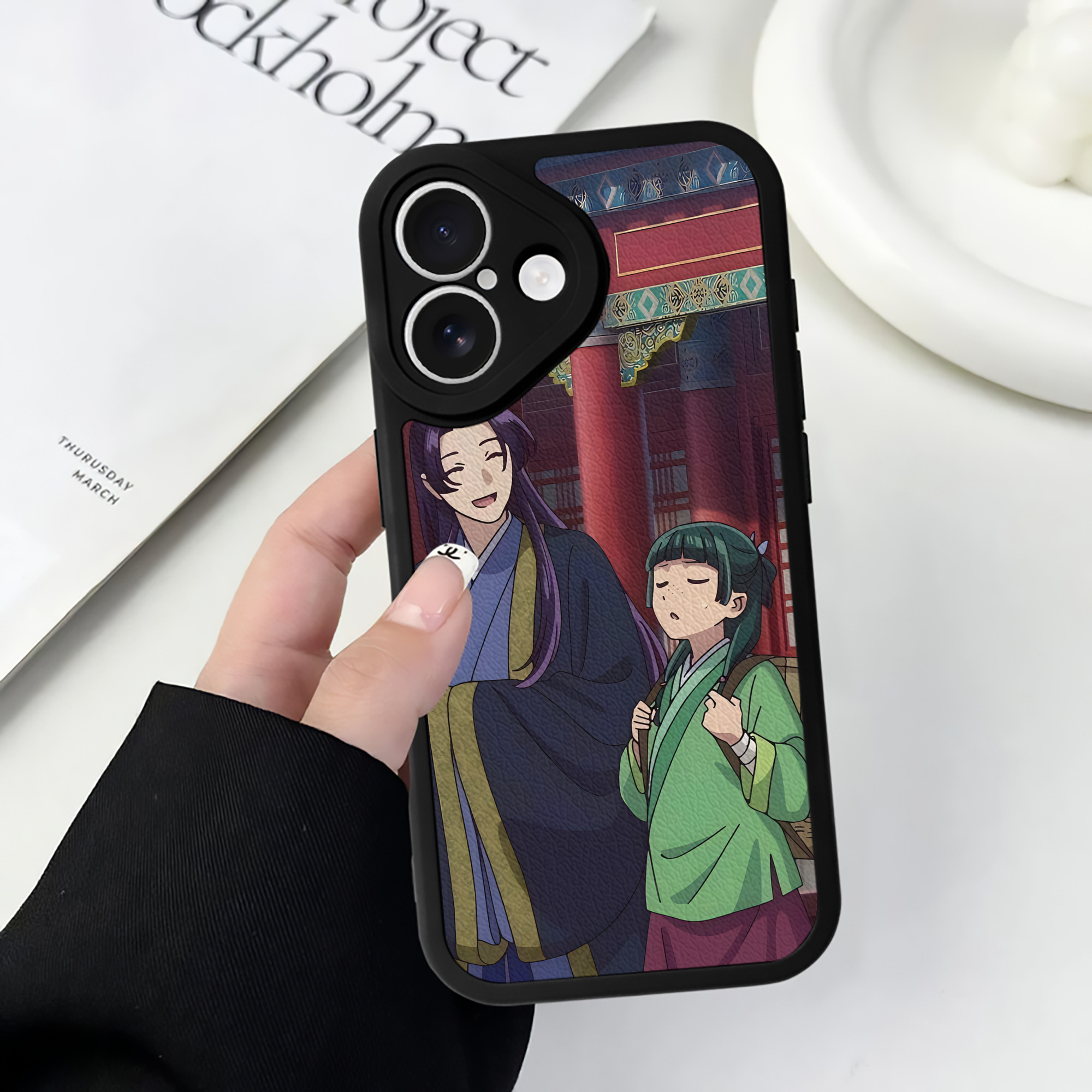 薬屋のひとりごと The Apothecary Diaries 【iPhone 16シリーズ対応】シリコンスマホケース（レザー調） 材質：シリコン